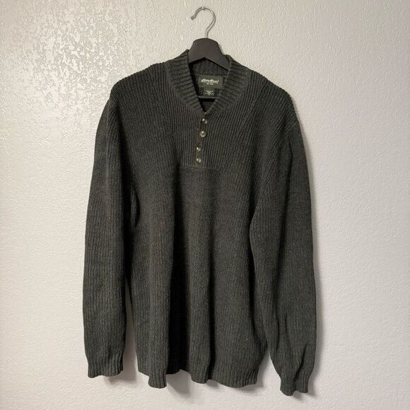 Eddie Bauer Other - Eddie Bauer Men’s 100% Cotton Sweater size XL Dark Green